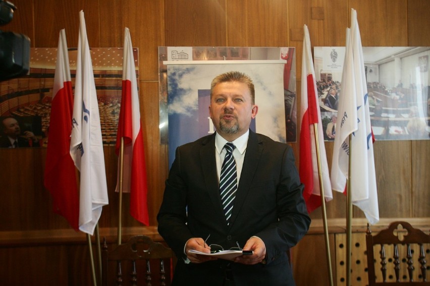 Wacław Szetelnicki, przewodniczący rady miejskiej w Legnicy,...