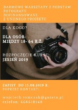 Syców: Zapraszamy na darmowe warsztaty fotograficzne