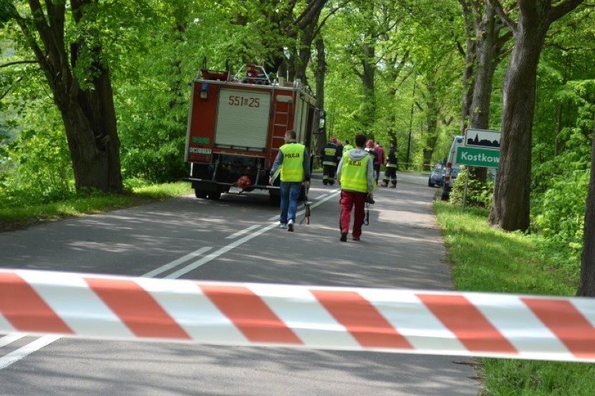 Wypadek w Kostkowie 19 maja 2015