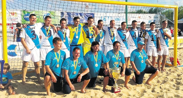 Mistrzowie kraju i zdobywcy Pucharu Polski w beach soccerze Grembach Łódź