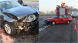 Wypadek Tarnów. Zderzenie dwóch samochodów osobowych na alei Jana Pawła II w Tarnowie. Policjanci ukarali mandatem kierowcę BMW 