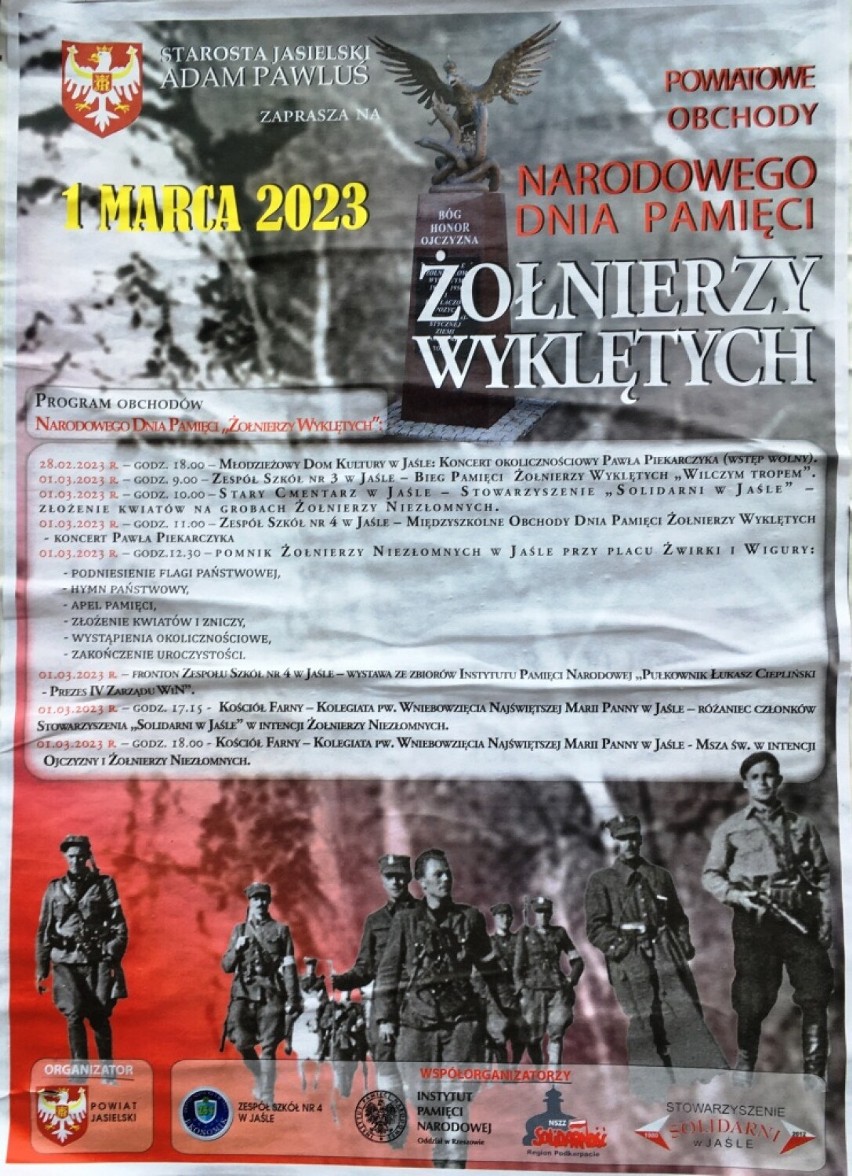 Obchody Narodowego Dnia Pamięci Żołnierzy Wyklętych w Jaśle