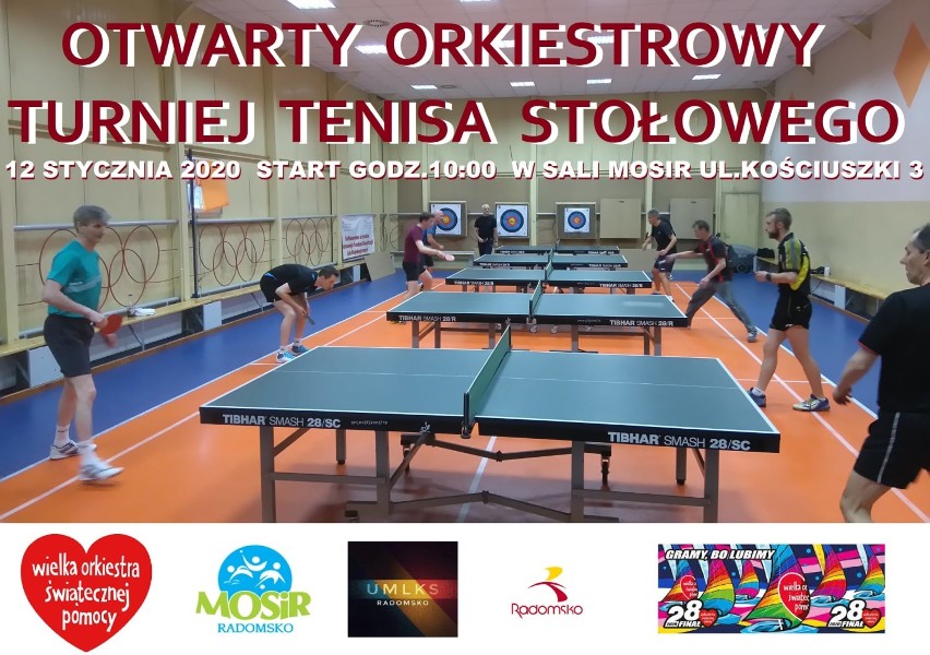 Miejski Ośrodek Sportu i Rekreacji w Radomsku gra z WOŚP