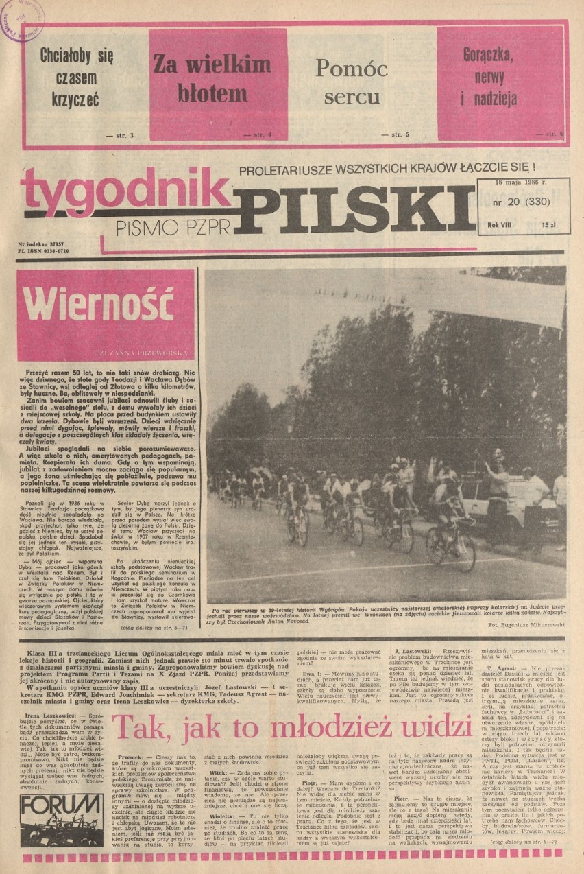 Mineralna w Kotuniu, marazm w Wapnie, a w Pile Brazylijki - "Tygodnik" w cytatach, rok 1986