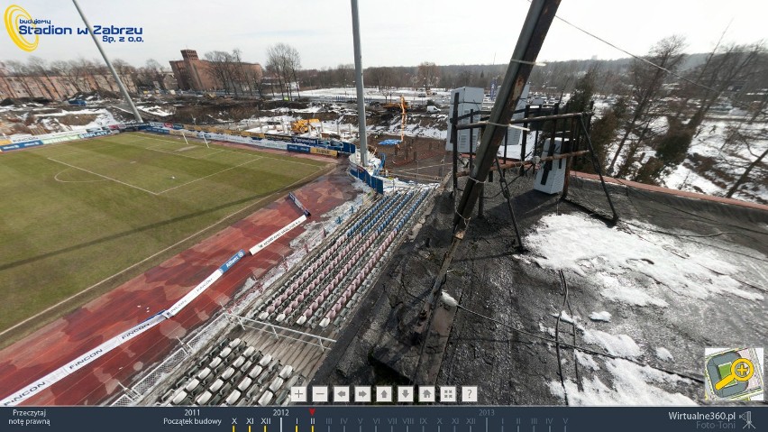 Budowa stadionu Górnika Zabrze. Panorama z lutego już jest! [ZDJĘCIA]