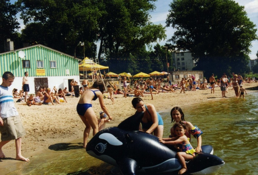 Plaża w Sztumie w roku 2001