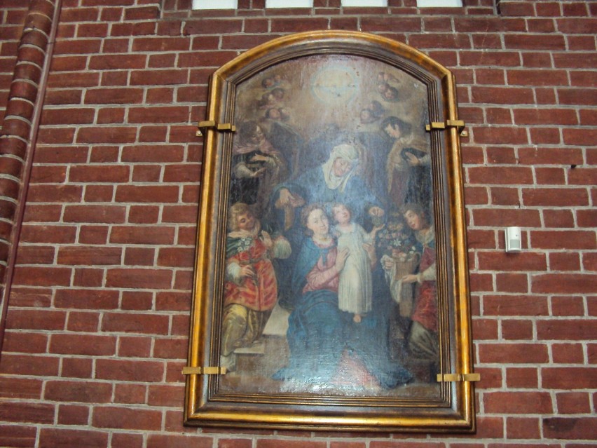 12. Obraz św. Anny Samotrzeć w bazylice św. Mikołaja w Grudziądzu.