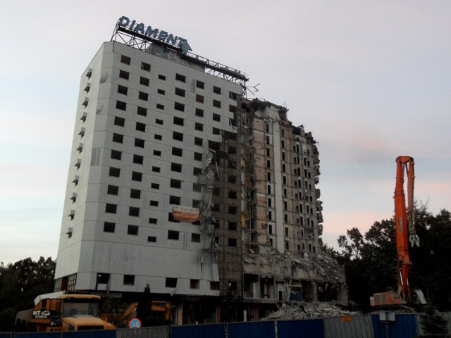 Hotel Diament w Jastrzębiu: wyburzania ciąg dalszy