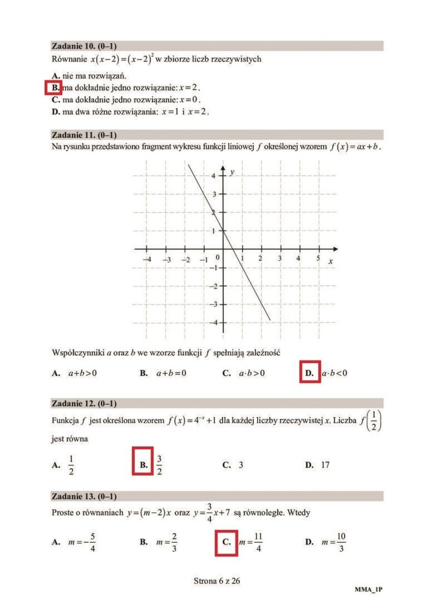 Matura 2020 matematyka podstawa. Odpowiedzi, rozwiązania zadań, ARKUSZ CKE. Co było na egzaminie z matematyki 9.06.2020? Relacje uczniów