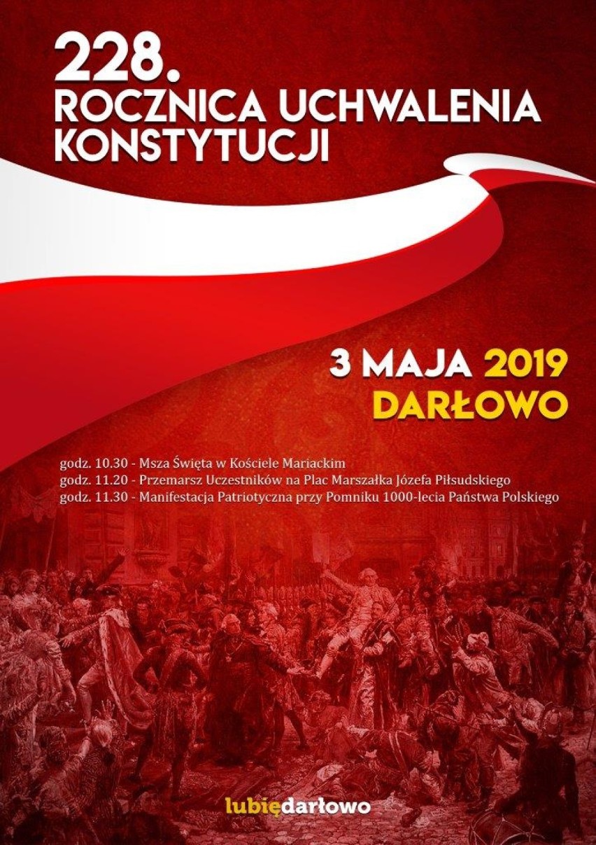Darłowskie obchody rocznicy uchwalenia Konstytucji 3 maja 