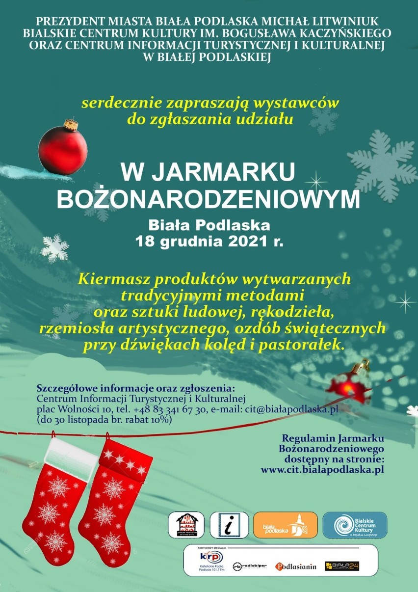 Jarmark Bożonarodzeniowy w Białej Podlaskiej. Wystawcy już mogą się zgłaszać