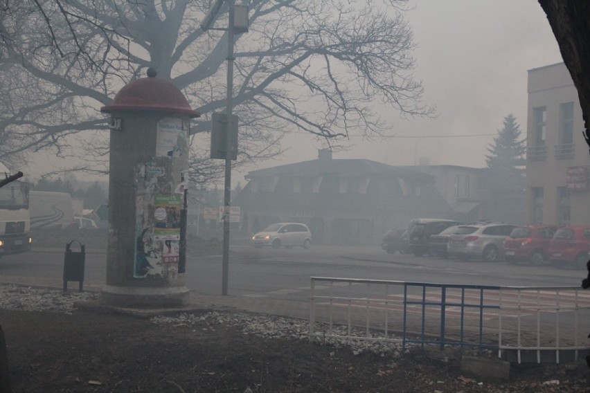 Smog w Sycowie. Uciążliwy dym na ulicach miasta