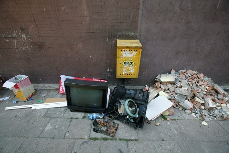 Wywóz śmieci Katowice - tak we wtorek wyglądały okolice...