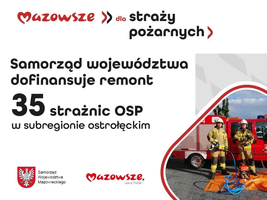 Remont strażnic OSP z subregionu ostrołęckiego. Na ten cel władze Mazowsza zarezerwowały ponad 955 tys. zł. Kto dostanie pieniądze?