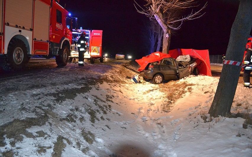 Wypadek śmietrtelny w Borczu 12.02.2017