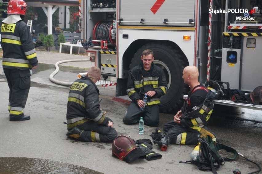 Mikołów: Pożar w kamienicy przy Bluszcza [ZDJĘCIA]. Jak doszło do pożaru? Sprawę wyjaśnia policja