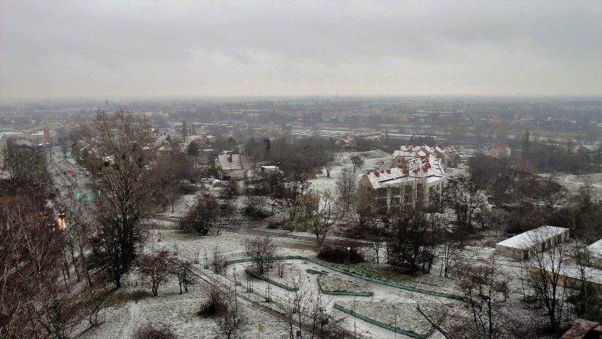 Takie widoki za oknami mieli dziś mieszkańcy Gorzowa i...