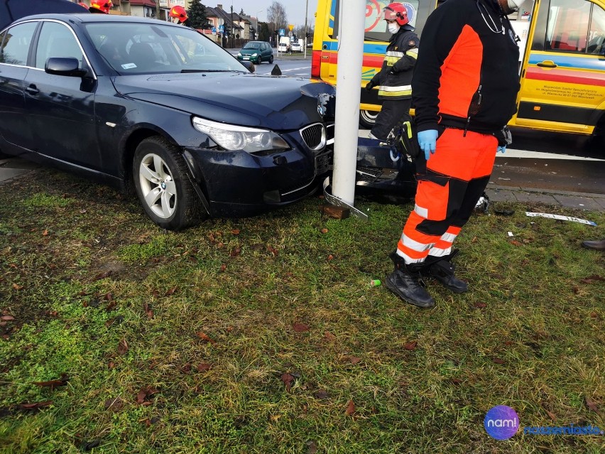 Wypadek na ulicy Kruszyńskiej we Włocławku