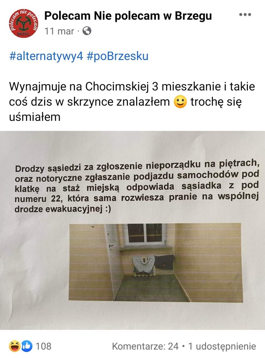 Najlepsze posty na stronie "Polecam Nie polecam w Brzegu" w...