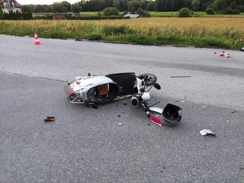 Wypadek w miejscowości Wolice w gminie Barcin. Zderzyły się...