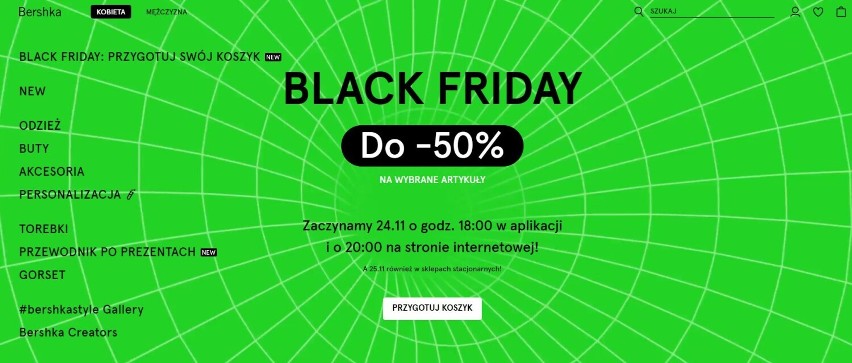 Black Friday 2022 w Bershka