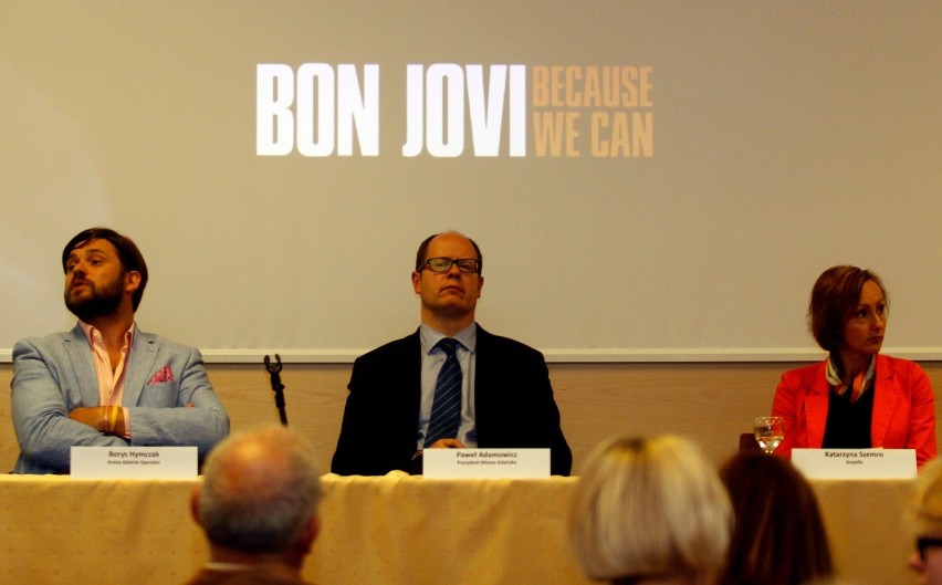 Konferencja ws. koncertu zespołu Bon Jovi