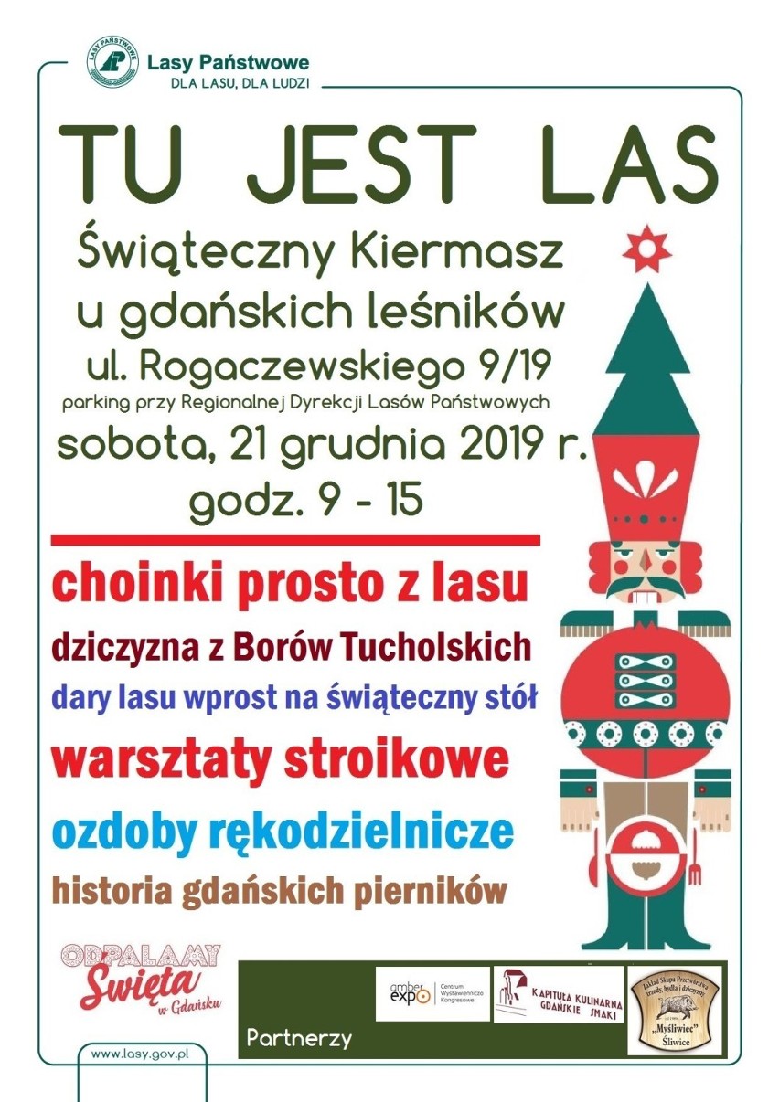 Gdańsk. 21 grudnia od 9.00 do 15.00 leśnicy zapraszają mieszkańców na kiermasz świąteczny
