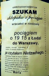 Studentka ASP szuka chłopaka z pociągu Łódź - Warszawa