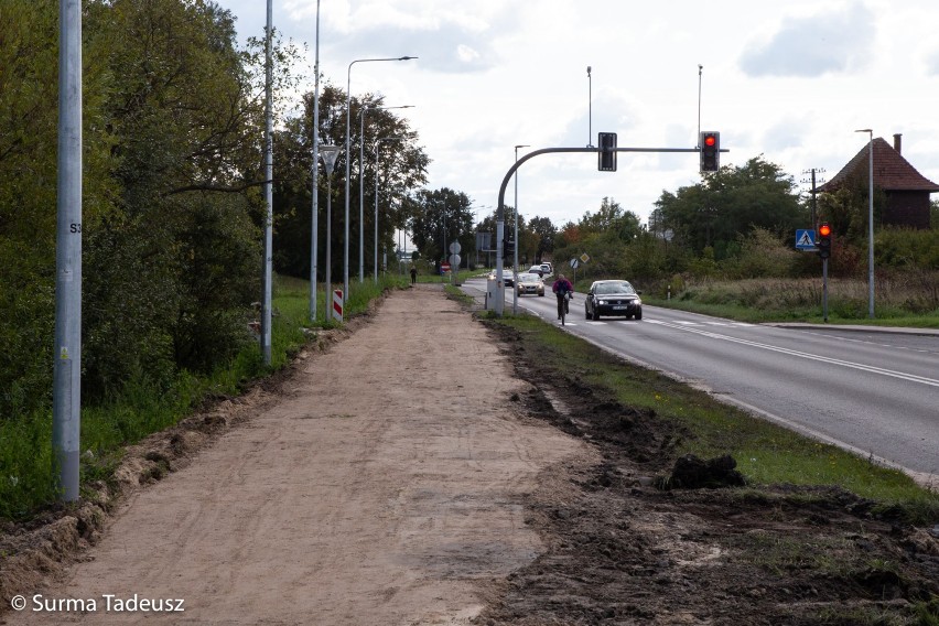 W obiektywie Tadeusza Surmy: ścieżka rowerowa przy ulicy Broniewskiego