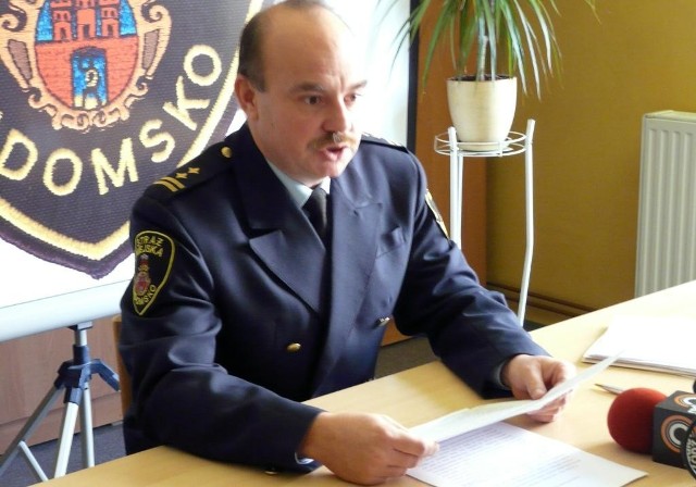 Strażnicy o likwidacji Straży Miejskiej w Radomsku. Na zdj. komendant
