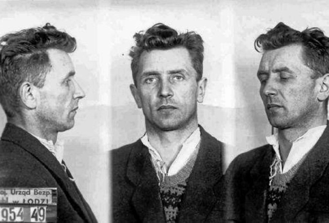 Tzw. zdjęcie śledcze Ludwika Danielaka, wykonano je w 1954 roku, po tym, jak aresztowano go w Łodzi