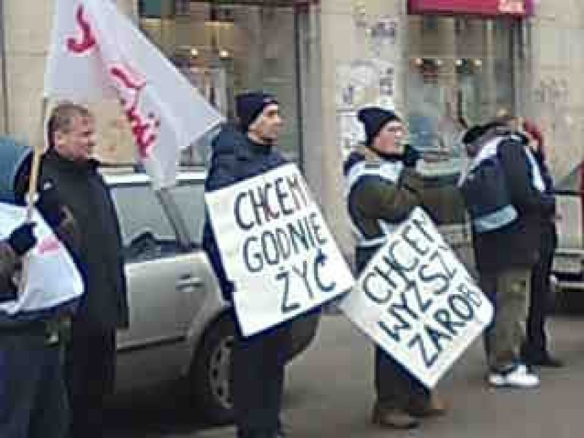 Protest pod bankiem