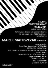 Malbork. Fortepianowy recital Marka Matuszczaka w szkole muzycznej