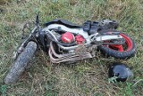 Wypadek motocyklisty w Księżym Lesie koło Tarnowskich Gór