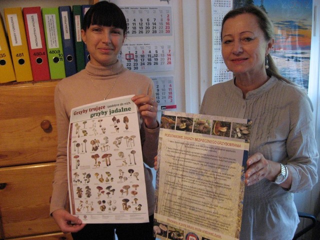 Na zdjęciu Emilia Kotecka i Halina Brańska z Powiatowej Stacji Sanitarno-Epidemiologicznej w Człuchowie