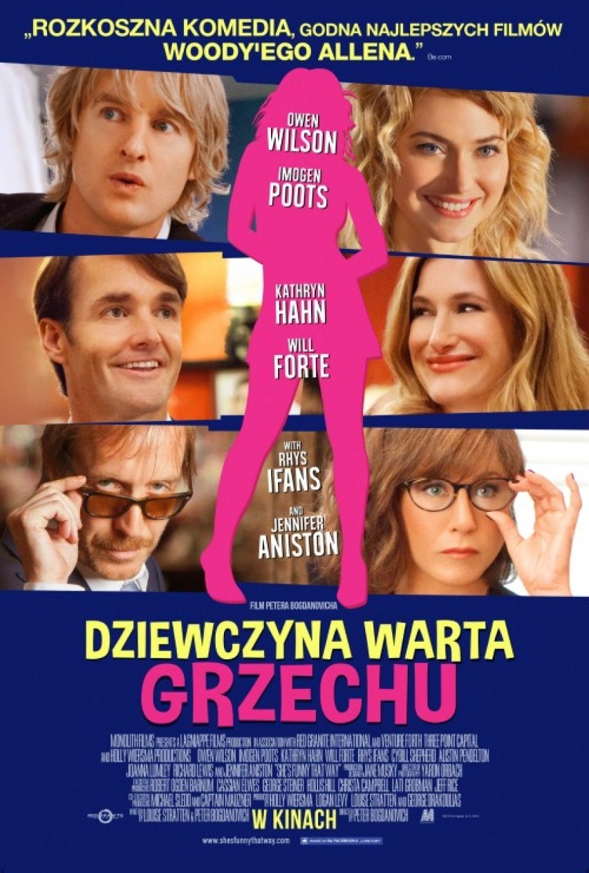 Seanse przedpremierowe "Dziewczyna warta grzechu" 

Kino pod...