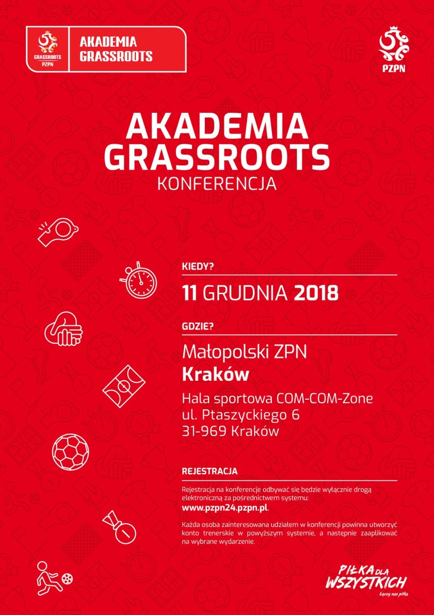 W Małopolskiem odbędzie się „Akademia Grassroots” – bezpłatna konferencja o szkoleniu dzieci i młodzieży 