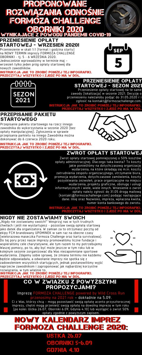 Formoza Challenge 2020 przesunięta na wrzesień