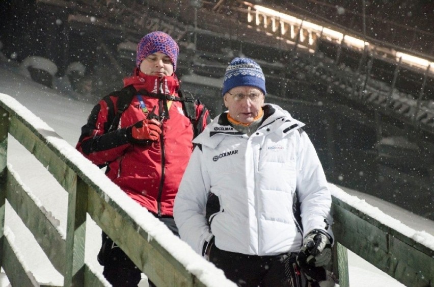 Hannu Lepistoe podczas pobytu w Buczkowicach oglądał skoki...