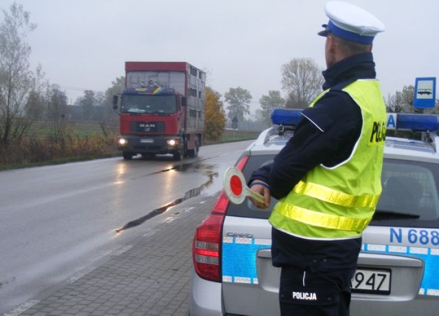 Nowy Dwór Gdański. Trwają kontrole autobusów i ciężarówek