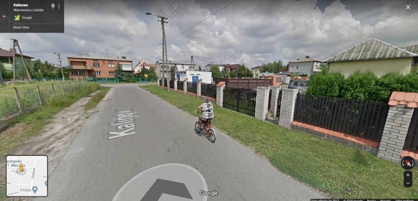 Skierniewice. Osiedle Zadębie w Google Street View