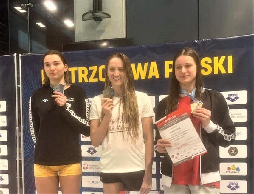 Julia Maik na podium mistrzostw Polski