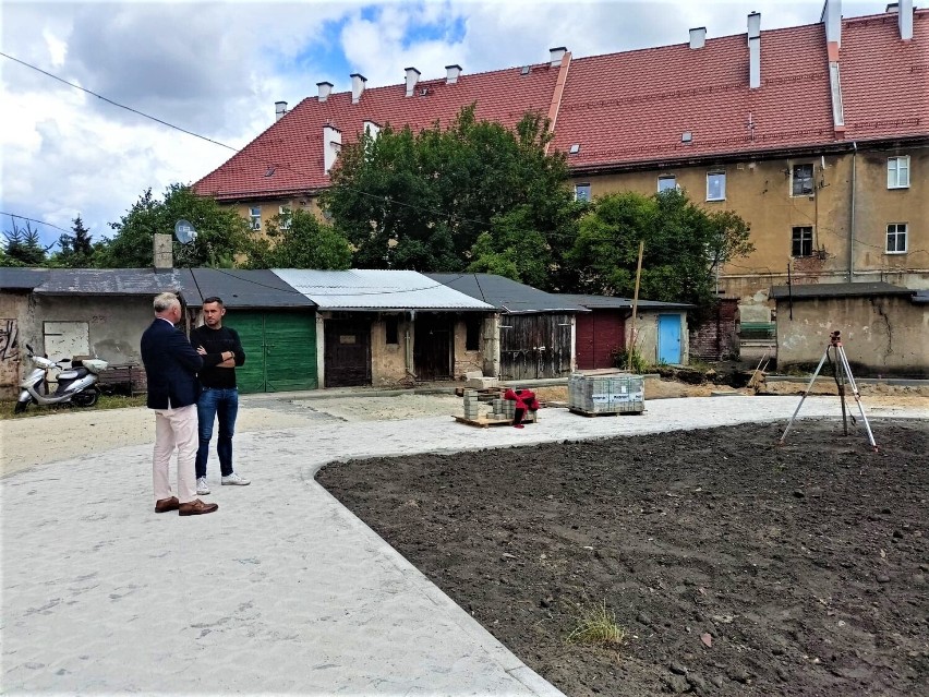 Postęp prac remontowych przy ul. Polskiej.