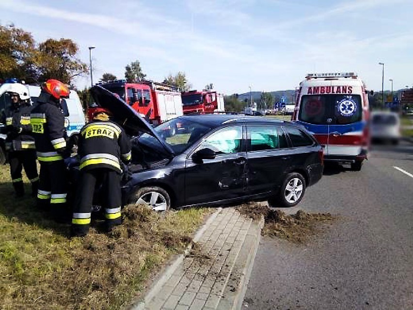 Wypadek w Nowym Sączu. Ranna kobieta w szpitalu