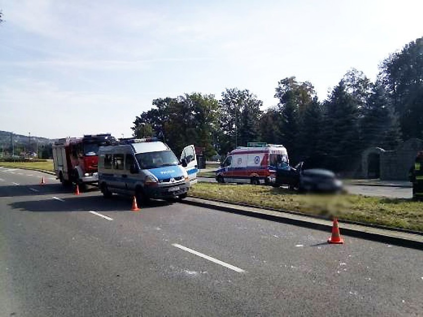 Wypadek w Nowym Sączu. Ranna kobieta w szpitalu