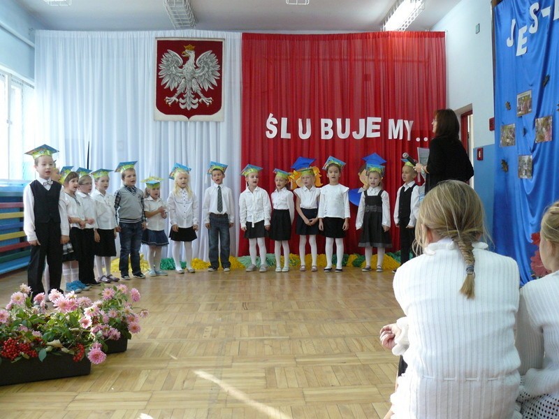 Ślubowanie pierwszaków w Maszewie Lęborskim