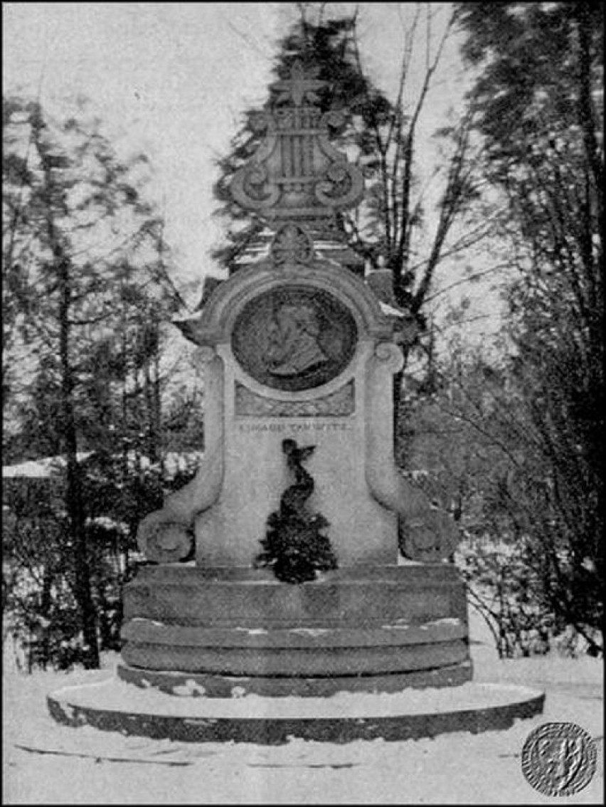 Pomnik Eduarda Tauwitza. Zdjęcie pochodzi z początków XX...
