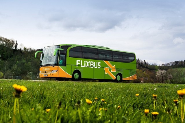 Autobus sieci FlixBus z przystankiem w Łagowie
