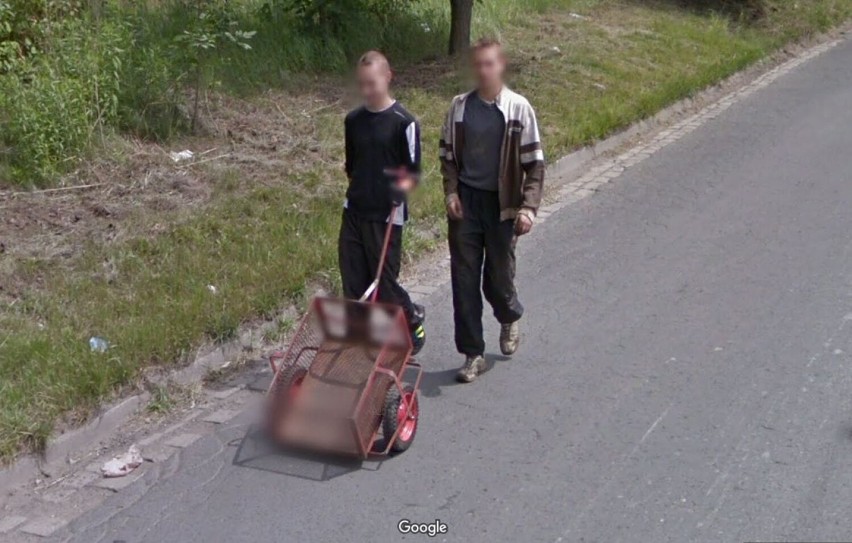 Przyłapani w Siemianowicach Śląskich przez kamerę Google Street View