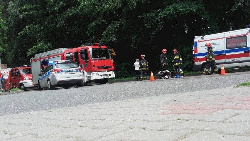 Wypadek w Jastrzębiu: wjechała w motorowerzystę